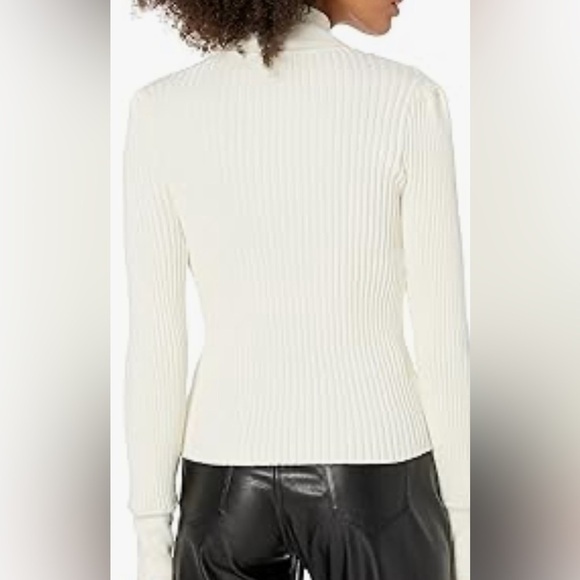 BCBGeneration Ribbed Twist Detail Sweater XS - Picture 3 of 13